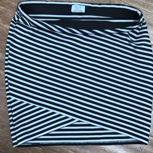 Mini striped skirt
